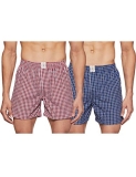 ABOF Men’s Regular Fit Cotton Boxers (Pack of 2)