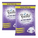 Amazon Brand – Presto! Active Wash Detergent Powder Twin Pack (4 kg + 4 Kg)
