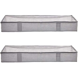AmazonBasics Under Bed Storage Containers with Zipper, 2-Pack