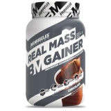 Bigmuscles Nutrition Real Mass Gainer [1Kg, Rich Chocolate]