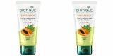 Biotique Bio Papaya Visibly Flawless Skin Face Wash, Pack of 2, 200 ml (2 x 100 ml)