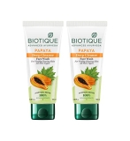 Biotique Papaya Deep Cleanse Face Wash 2x100ml