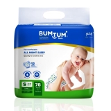 Bumtum Baby Diaper Pants, Small Size 78 Count,