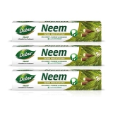 Dabur Herb’l Neem – Germ Protection Toothpaste with No added Fluoride and Parabens – 200 g (Pack of 3)