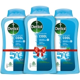 Dettol Body Wash and Shower Gel for Women and Men, Cool (Pack of 3 – 250ml each)