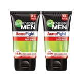 Garnier Men, Anti-Pimple Face Wash, Repairs Skin & Balances Oils, AcnoFight, 2 x 150g (pack of 2)