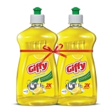 Giffy Dish Wash Gel, 500ml (Pack of 2), Yellow