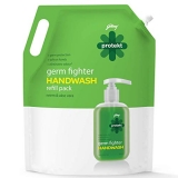 Godrej Protekt Germ Fighter Handwash Refill, Neem & Aloe Vera – 1.5 L