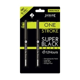 Jaquline USA Super Black Kajal  (Pack Of 2)