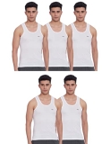 LUX VENUS Men’s Cotton Vest (Pack of 5)