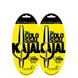 Maybelline New York Colossal Kajal, Black, 0.35g (Pack of 2 )
