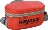 Nayasa Duplex Plastic Lunch Box Set, 2-Pieces, Red