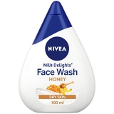 NIVEA Face Wash for Dry Skin, Milk Delights Honey, 100 ml