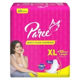 Paree Soft & Rash Free Sanitary Pads for Women|XL- 40 Pads|