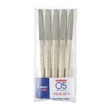 Pilot O5 Roller Ball Pen Pack of 5 ( 4 Blue , 1 Black)