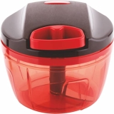 Tosaa Mini Handy and Compact Chopper with 3 Blades for Effortlessly Chopping Vegetables and Fruits for Your Kitchen, Anti Slip Silicone, 375 ml ,Pack of 1 , Color May Vary