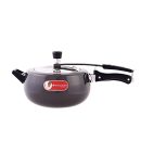 Wonderchef Taurus Hard Anodized Inner Lid Pressure cooker, 5 liter,